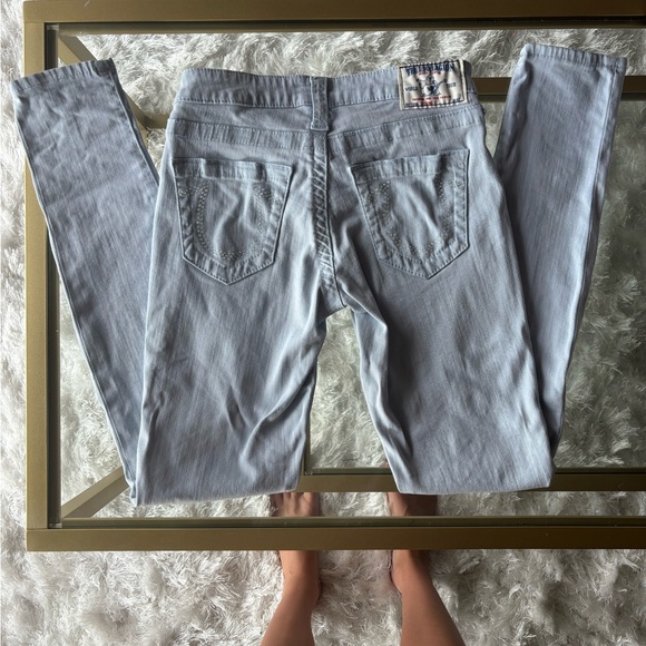 Light blue Denim true religion legging jeans size 25 - Picture 1 of 4